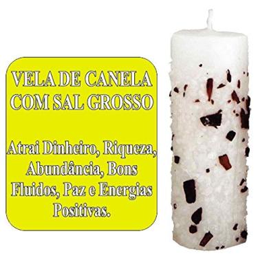 Imagem de Vela Com Canela E Sal Grosso
