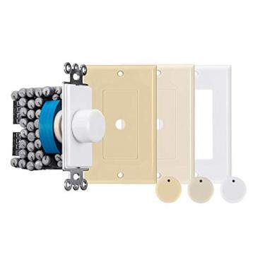 Imagem de Monoprice 120-Watt Rotary Resistance Speaker Volume Control, 12-Position Switch, 36dB Attenuation, Solderless Speaker Terminals, Multi-Color, Model Number: 138168