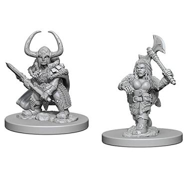 Imagem de WizKids Nolzur's Marvellous Unpainted Miniatures: Dwarf Female Barbarian - 2 Contagem de Miniatura de Figura Feminina Bárbara