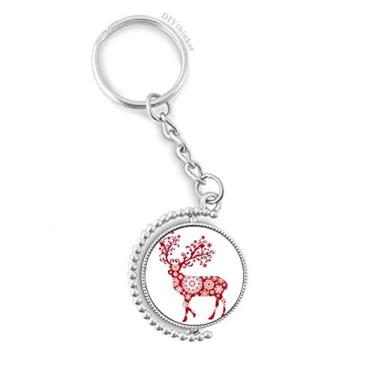 Imagem de Anel giratório de floco de neve vermelho acessórios de disco clipe de corrente, Multicor