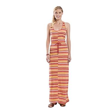 Imagem de Woolrich Vestido longo feminino estampado Lakeside, Listra de beterraba, G
