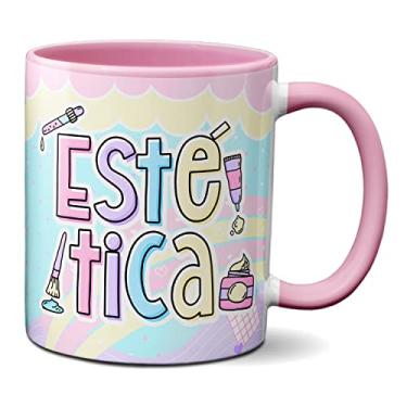 Imagem de Caneca Estética Profissão Esteticista Profissional Presente (Rosa)