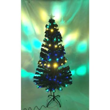 Imagem de Árvore de Natal LED Fibra Ótica Colorida 150Cm Luzes Bivolt