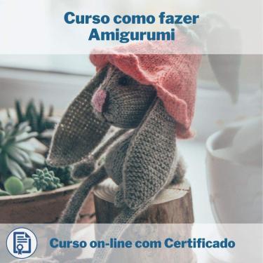 Imagem de Curso Online em videoaula de como fazer Amigurumi com Certificado + 2 brindes