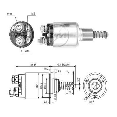 Imagem de Automatico Partida 24V IVCO 160 160-17 M130 M160 110-17 120-16 120-17 150-16 0331402008 0331402508 Partida BO 0001364100 0001364101 0001364104 0001364105 0001368057