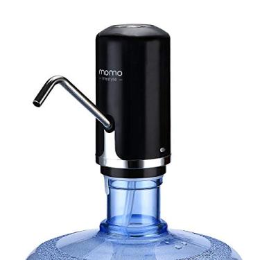 Imagem de Bomba Elétrica para Galão de Água, Momo Lifestyle, BPA Free, Recarregável, Bivolt 110V/220V (Pantera Negra)…