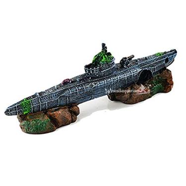 Imagem de LOOPIG Decorações de Aquário Ruins Shipwreck Ornamento de Tanque de Peixe Submarino Decoração de Navio