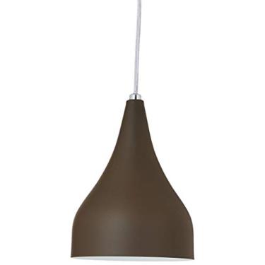 Imagem de Pendente Funil Pequeno Redondo 1 Lâmpada Pantoja & Carmona, 60w 220v Café