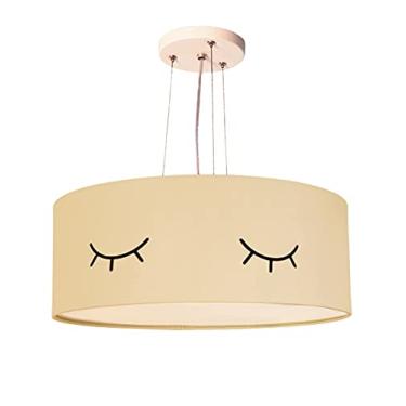 Imagem de Lustre Pendente Infantil Olhinho Cúpula 40x15 2E27 Cor: Crú