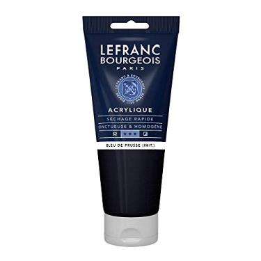 Imagem de Lefranc & Bourgeois Fine Tinta Acrílica, Azul (Prussian Blue), 200 ml