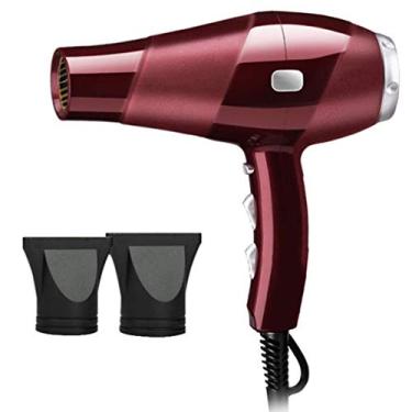 Imagem de Secador de cabelo profissional iônico secador de cabelo 2300 W AC Motor Salon Secadores rápidos 3 configurações de calor 2 velocidades e botão Cool Shot Secador de cabelo com 2 bicos, cabo longo de 3