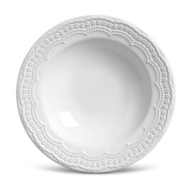 Imagem de CONJUNTO C/ 6 PRATOS FUNDO MADELEINE BRANCO Ø  22 cm