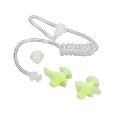 Imagem de Tubo de Bobina Acústica de Ar, Tubo de Bobina Acústica Universal Fio de PU Confortável para Fone de Ouvido de Rádio Bidirecional (Tampão de ouvido verde)