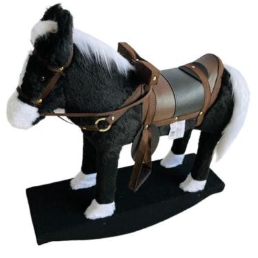 Imagem de Cavalo Cavalinho Brinquedo De Balanço Super Luxo King - Naga Arco Íris