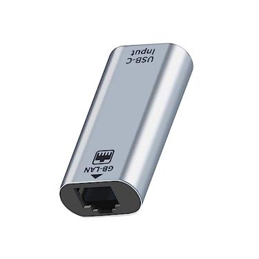 Imagem de MOUDOAUER Adaptador USB C para Ethernet Gigabit, Adaptadores de Rede para Computadores, Adaptador de Rede LAN Gigabit Fêmea 1000Mbps, Compatível com Laptop Gamepad