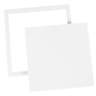 Imagem de HEMOTON Aberturas De Teto Tampa Do Buraco Na Parede Painel De Acesso Ao Teto Painel De Porta De Acesso Para Drywall Painéis De Tubos Painel De Parede Ventaneira Branco Liga De Alumínio