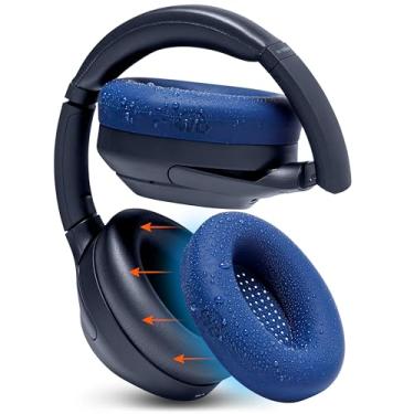 Imagem de WC Sweatz XM4 - Capas de suor protetoras do Earpad para a Sony WH1000XM4 por WC | Capas de orelha de silicone para fones de ouvido Sony WH-1000XM4 | SULHOVE E FACILMADO | Azul-marinho
