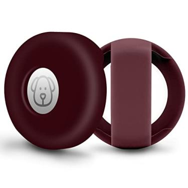 Imagem de Airtag Holder for Dog Collar, CAISATEQ Silicone Apple Protective Air Tag Case Holder for 0.8-1.2inch Pet Dog Cat Collar, Dog Tracker Case Compatible with Apple AirTag