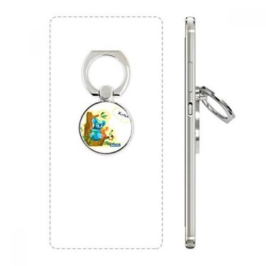 Imagem de Suporte universal para celular coala e eucalipto aquarela anel suporte para smartphone