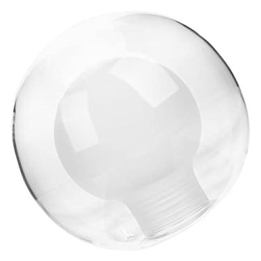 Imagem de Gadpiparty Claro abajur de vidro pé de feijão lâmpadas redondas abajur de bola ventilador de teto decoração vintage fontes de luz abajur moderno pendurado globo copo pequeno tabela g9 Lustres