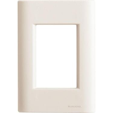 Imagem de Placa 3 Postos 4x2 Tramontina Giz Branca Soft Touch Sem Suporte Tramontina