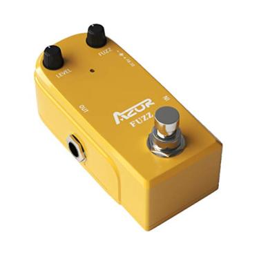 Imagem de AZOR Pedal de guitarra vintage Fuzz True Bypass Mini Pedal de efeito para guitarra elétrica clássico analógico Fuzz Tone compacto e durável design palco e uso em estúdio