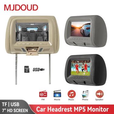 Imagem de MJDOUD-Monitor de encosto de cabeça do carro  7 Polegada TFT LED Screen  Multimedia MP5 Player