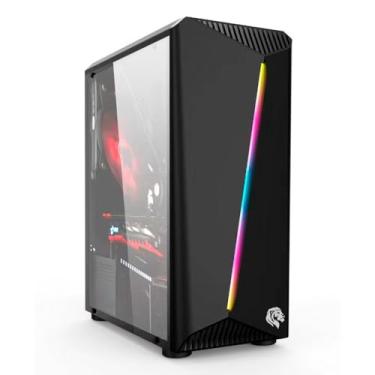 Imagem de Gabinete Gamer GB-1700 Hayom Preto com Lateral de Vidro
