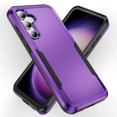 Imagem de Capa traseira de bolsa à prova de choque para Samsung Galaxy S23 FE 5G S24 S22 Plus S21 S20 FE S23 Ultra A35 A55 A15 A14 A54 A53 Acessórios, roxo, para Galaxy S23 plus