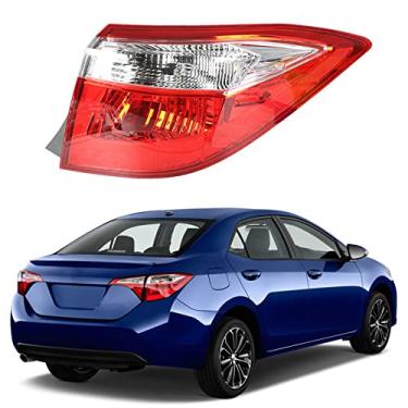 Imagem de GENRICS Luz traseira de freio do lado direito externo de substituição para luz de aviso Corolla 815600275 2014 2015 2016