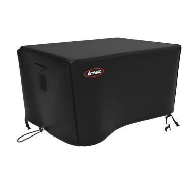Imagem de ATYARD Cobertura retangular para lareira a gás, 116,8 x 83,8 x 58,4 cm – Capas para móveis à prova de vento e à prova de raios UV resistentes para pátio Firepit