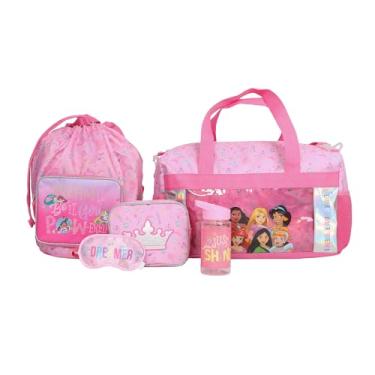 Imagem de Bioworld Disney Princesas Conjunto de 5 peças rosa para meninas e meninas, Multicolorido, OSFA