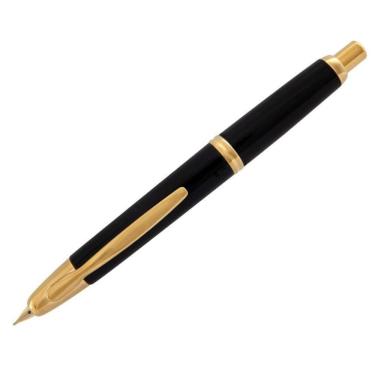 Imagem de Caneta tinteiro pilot capless vanishing point preto gt 18k