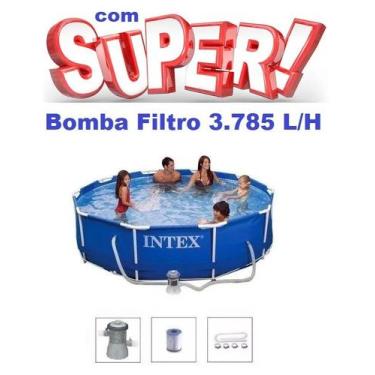 Imagem de Piscina Intex 4485 Litros Standard Armação Com Bomba Filtro 3785 Lh 22