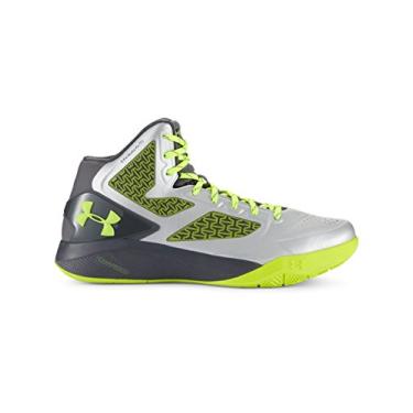 Imagem de T nis de basquete masculino Under Armour UA ClutchFit Drive 2, Metallic Silver/Graphite/High-vis Yellow, 4.5