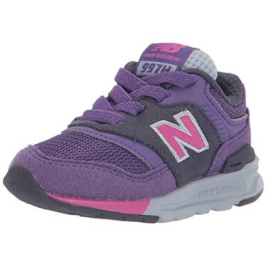 Imagem de New Balance Tênis masculino de renda elástica 997h, Pop interestelar/magenta, 2 Infant