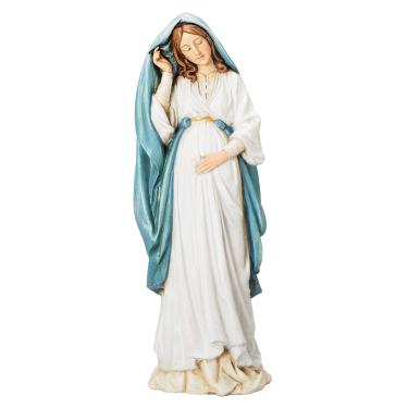Imagem de Joseph's Studio by Roman – boneco Mary Expectante, coleção renascentista, 22 cm de altura, resina e pedra, presente religioso, decoração, coleção, durável, de longa duração