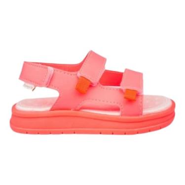 Imagem de Sandália Papete Infantil Pampili Petit Velcro Triplo Coral Start (Coral, BR, Criança de 1 a 3 anos, Numérico, P, 20)
