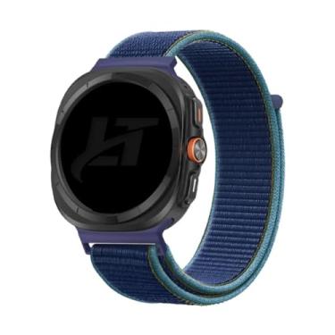 Imagem de Pulseira Nylon Loop LTimports compativel com Galaxy Watch Ultra LTE 47mm Sm-L705 / Sm-L705F (LT-Azul-profundo)