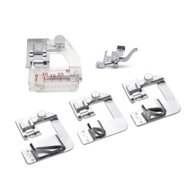 Imagem de Kit Calcadores Fazer Bainha 10-19-25mm + Calcador Viés - SIDE CUTTER