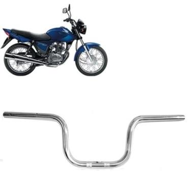 Imagem de Guidão Cg 150 Titan 2004 2005 2006 2007 2008 Cromado - MA Motos