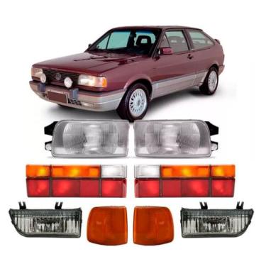 Imagem de Par Farol + Par Lanterna Gol Quadrado Tricolor 1991 A 1996 - DFEB