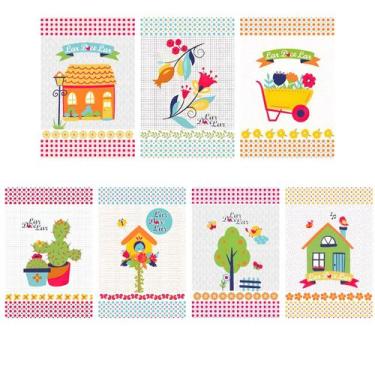 Imagem de Kit 7 Panos de Copa Estampados Leper 40x60cm - Lepper, Todo Dia