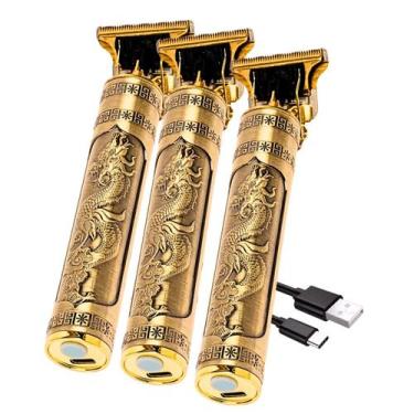 Imagem de Kit com 3 Máquinas De Acabamento Profissional Aparadores De Cabelo Bar