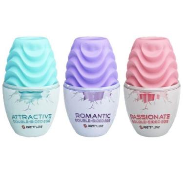 Imagem de Masturbador ovo double sided eg - general import, Roxo