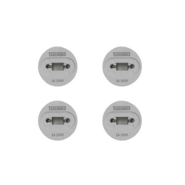 Imagem de Soquete Adaptador Taschibra P/ Lâmpada Tubo HO R17D/G13 Kit 4 Peças