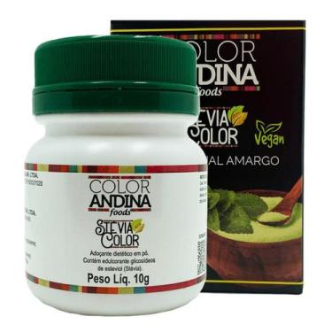Imagem de Adoçante Stévia 10g  Color Andina  100% Natural  - COLOR ANDINA FOOD