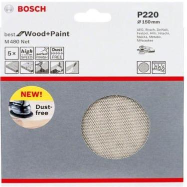 Imagem de Disco de Lixa Bosch 125mm Grao 220 5 Unid 2608621149000