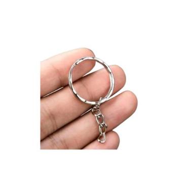 Imagem de Acessórios de joias binbin 15 Pçs Argolas Para Chaveiro C/ Corrente - 