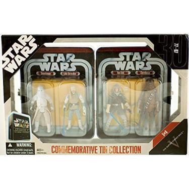Imagem de Star Wars Episode V 5 Collectible Tin Action Figure Set THE EMPIRE STRIKES BACK with 4 Action Figures: Snowtrooper, Luke Hoth, Han Hoth & Chewbacca Hoth